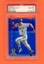 1995 UPPER DECK SP GEORGE BRETT SP SALUTE DIE CUT #3 PSA 10 GEM MINT ROYALS
