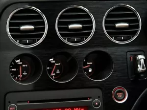 Per Alfa Romeo Brera Los anillos de aluminio pulido para las entradas de aire x5 - Foto 1 di 14