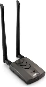 Alfa Dual-Band AC1200 USB Wi-Fi Adapter with External Antennas for Fast Data - Picture 1 of 12