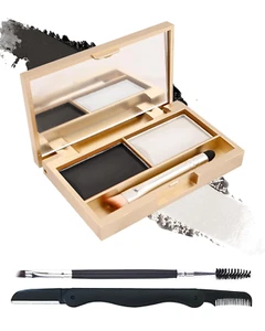 Eyebrow Powder Kit-2 Color Tinted Eye Brow Powder Palette,Longlasting Waterproof - Picture 1 of 7