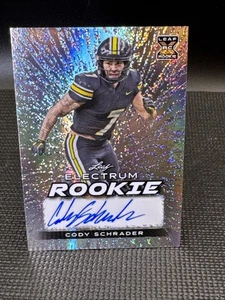 Cody Schrader 2024 Leaf Electrum Silver Sparkle 2/3 Missouri #RA-CS1 - Bild 1 von 2