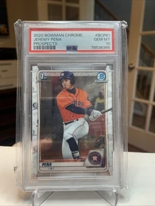 2020 Bowman Chrome Jeremy Pena 1st Bowman Psa 10 Gem Mint Houston Astros BCP-61 - Picture 1 of 2