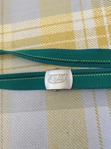 Diesel 55DSL Unisex Cotton Metal Vintage Green Belt - Picture 1 of 7