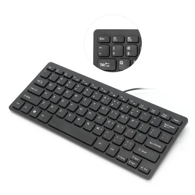 Kabelgebundene USB-Tastatur 78 Tasten Mini-Desktop-Laptop-Tastatur Für Da KUI - Bild 1 von 4