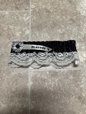 Vintage Playboy Bunny Club Black Lace Garter Rare - Image 1 of 4