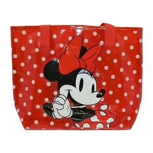 Minnie Mouse Red & White Polka Dot Plastic Tote Disney Vacation, Swimming Bag - Picture 1 of 13