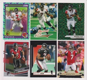 SIX CARD MICHAEL VICK LOT - ATLANTA FALCONS - Picture 1 of 1