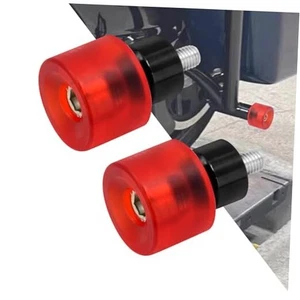  Motorrad Deko Rad M12 Schraube drehbar Sturzbügel Endschieber #1 rot - Bild 1 von 7