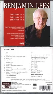 Benjamin LEES: Symphonies #2, 3, & 5, Etudes for Piano+Orch. FANTASTIC! - 2 CDs - Picture 1 of 1