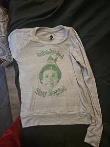 Nwt " The Elf" Will Ferrell Gray Christmas Sweater Size Small Womens - Picture 1 of 7