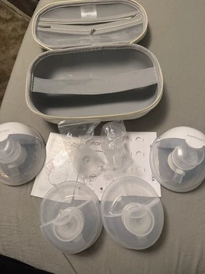 Momcozy M5 Double Wearable Breast Pump, 9-Levels, White Open Box - Image 1 of 3