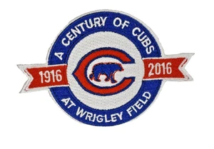 Century of Chicago Cubs 2016 Wrigley Field bestickt 3,5 Zoll Bügelbild/Aufnähen Patch - Bild 1 von 2