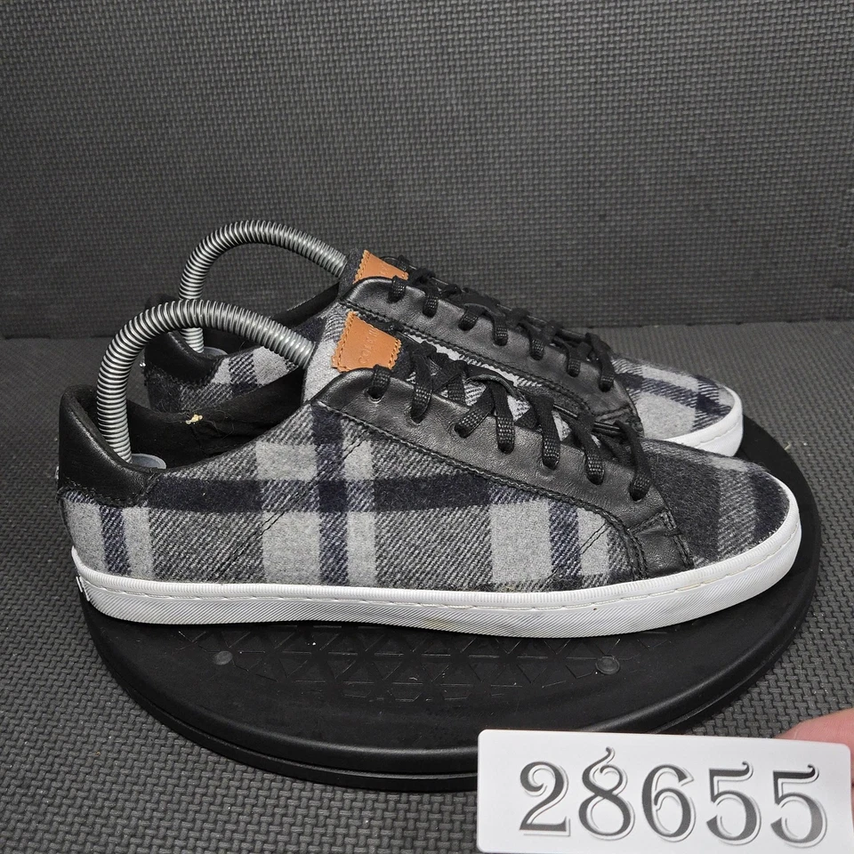 Zapatos Cole Haan para mujer talla 8B gris negro blanco a cuadros con cordones zapatillas bajas Foto 1 de 4
