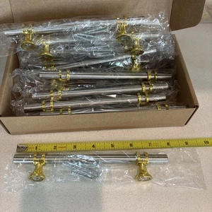 Romatee 10 Pack 7.5 inch Dresser Pulls Cabinet Handles silver & gold color - Picture 1 of 9