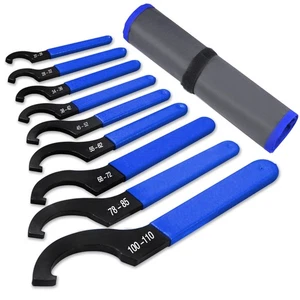 Coilover Wrench, Adjustable Spanner Wrench Set Universal Carbon Steel Shock S... - Picture 1 of 7