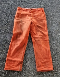 Vintage Codet Wolle Cargo Hose Herren 38x30 Blaze Orange Jagdhose Canadian - Bild 1 von 5