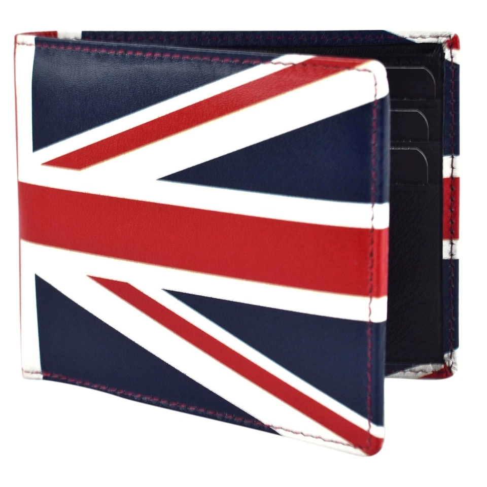 Golunski Mens Quality Leather Wallet Scotland Wales & Union Jack Flag Retro R... - Image 1 of 1