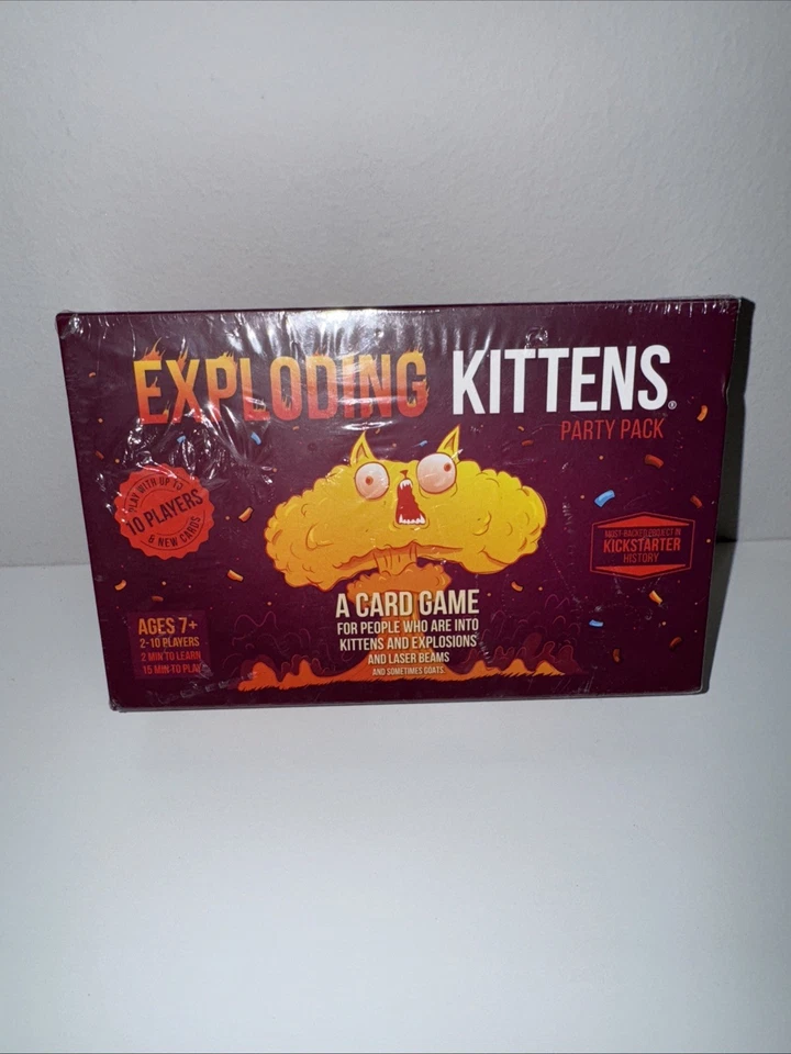 Exploding Kittens Party Pack Card Game Sealed NIB - Image 1 of 4