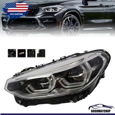Faro LED completo del lado izquierdo del conductor para BMW X3 X4 2018-2021 sin módulo AFS Foto 1 de 4