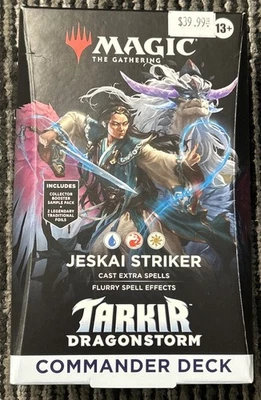 Magic The Gathering Tarkir Dragonstorm Commander Deck Jeskai Striker MTG Sealed - Image 1 of 2