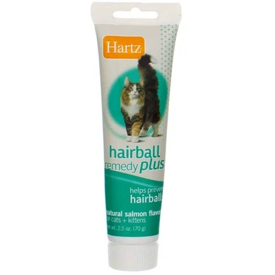 Pacote com 4 Hartz Hairball Remedy Plus Pasta, Salmão, 2,5 oz - Imagem 1 de 4