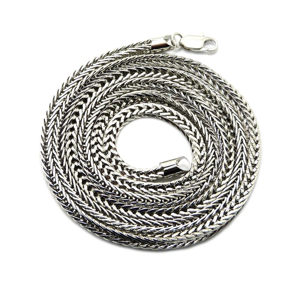 ХИП-ХОП 4 мм шириной 36» длинный родия покрытием FRANCO цепи - Изображение 1 из 1