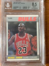 1987-88 Fleer Michael Jordan #59. BGS 8.5! Chicago Bulls 🔥GOAT.