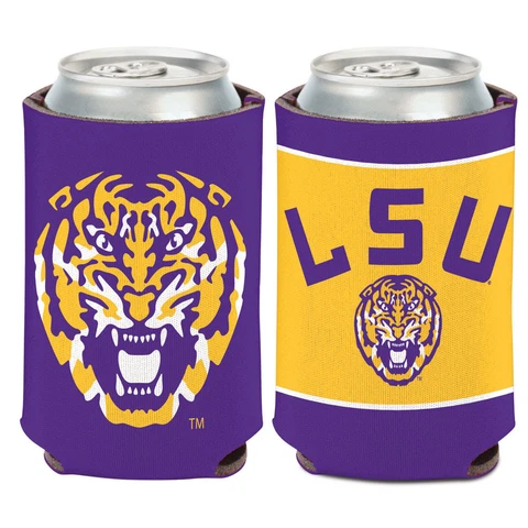 Louisiana State University LSU Tigers Can Cooler 12 oz. Koozie Cover