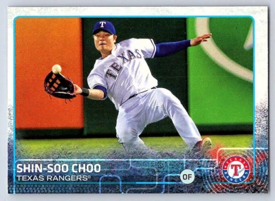2015 Topps Error No Topps Logo #  320 Shin-Soo Choo - Texas Rangers - Image 1 of 2