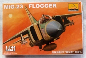 Flugzeug Kämpfer Militär Modell Montagesatz 1/144 MiG-23 ""FLOGGER"" 80411 - Bild 1 von 8