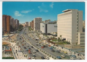 Historia Postal - España a EE. UU. Vista de Málaga 1981 Riviera Matasellos C2 - Imagen 1 de 2