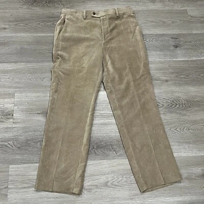 Pantalones chinos Louis Raphael para hombre 33x30 a medida pana beige mezcla de poliéster Foto 1 de 4