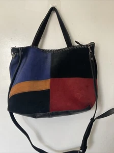 Borsa a mano Patricia Nash in pelle Primrose multicolore scamosciata - Foto 1 di 20
