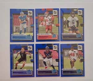 2022 DONRUSS FOOTBALL  BLUE PRESS PROOF VETS & ROOKIES Save 50% On 2 Or More 