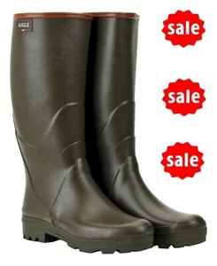 Botas de agua Wellington Aigle Chambord Pro 2 UK 8 EU 42 verde caqui - Imagen 1 de 2