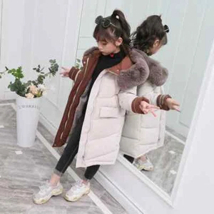 Winter Down Cotton Jacket Clothing Kids Clothes Thick Hooded Snowsuit Outerwear - Picture 1 of 27