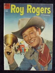 ROY ROGERS COMICS #85 DELL COMICS GOLDENES ZEITALTER WESTERN FOTO COVER - Bild 1 von 2