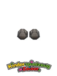 LEGO 2 x Windshield Trans-Black Windscreen 6x6x2 Pattern 87606pb01 - Picture 1 of 3