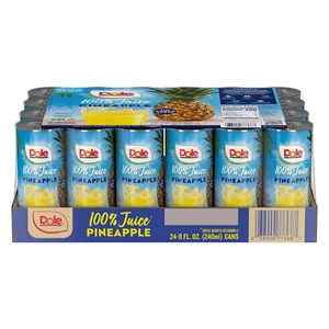 Dole 100 % Ananassaft, 8 fl oz, 24 Stück - Bild 1 von 2