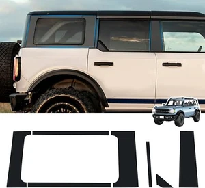 14pcs Side Window Outer Pillar Post Panel Covers For Ford Bronco 4 Door 2021-23 - Picture 1 of 7