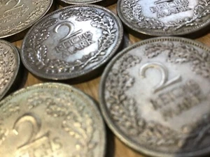 2 Reichsmark 1925 - 1931 J.320 verschiedene Jahre/Buchstaben - Bild 1 von 77