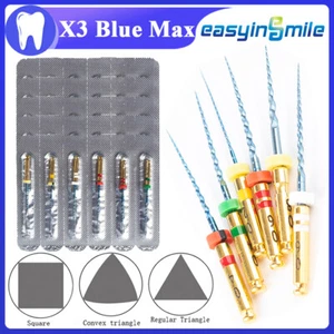 25MM Dental X3 Blue NITI Engine Files Endodontic Rotary Files 6pcs Easyinsmile - Picture 1 of 5