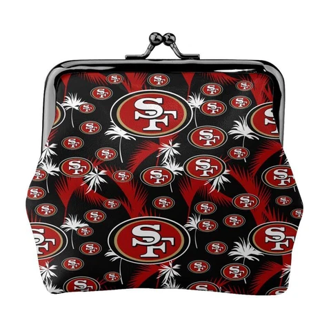 San Francisco 49ers Leather Coin Purse Change Purse Hawaii Printed Lady Wallet Cover