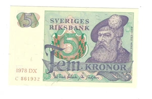 Schweden 5 Kronen 1978 kassenfrisch UNC - Bild 1 von 2