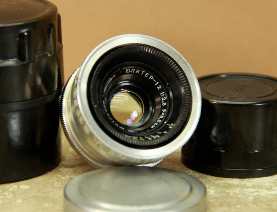 JUPITER 12 35mm f 2.8 for Leica, Soviet Lens Wide Angle Lens M39 mount LTM - Image 1 of 4