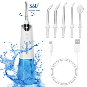 Cordless Water Flosser Jet Dental Electric Oral Irrigator Teeth Cleaner - Picture 1 of 10