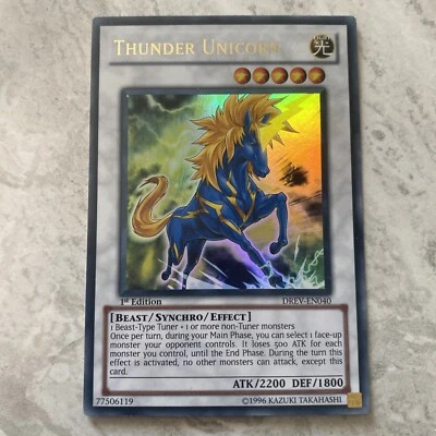 Yugioh - Thunder Unicorn - DREV-EN040 - Duelist Revolution - 1st Edition  - Image 1 of 2
