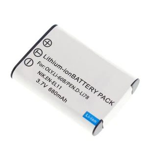 Battery for Pentax Optio M50 M60 Optio S1 Optio V20 W60 W80 D-Li78 680mAh 3.7V - Picture 1 of 6