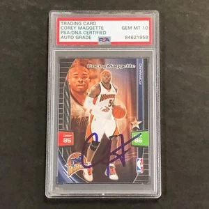 2009-10 Adrenalyn XL #180 Corey Maggette Signed Card AUTO 10 PSA Slabbed Warrior - Picture 1 of 2