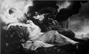 LA MORT de DIDON (de Reynolds) - Gravure du 19eme siècle - Picture 1 of 2
